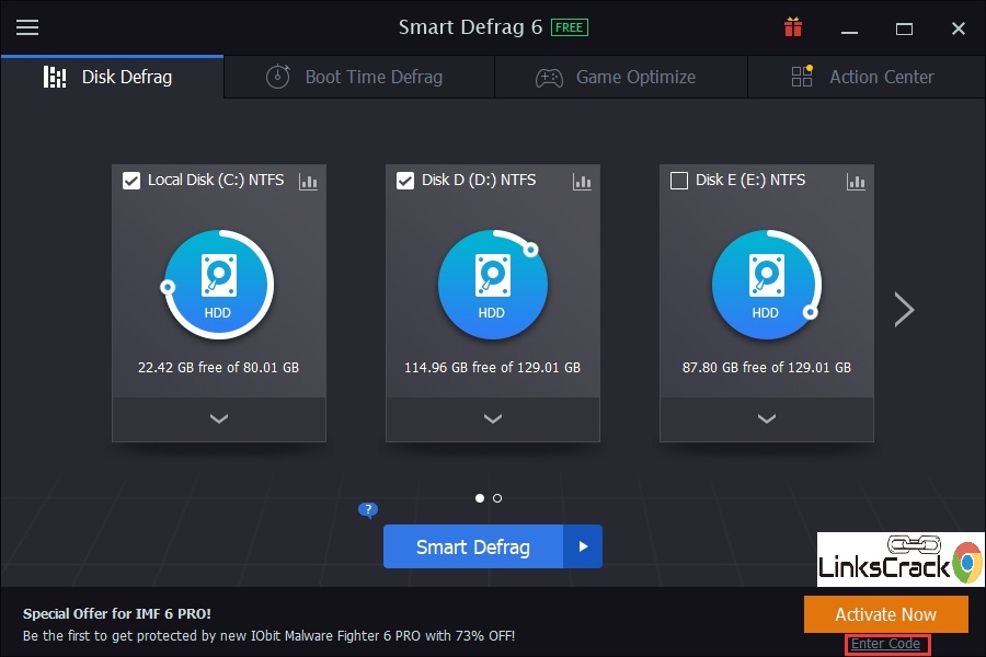 IObit Smart Defrag Pro Serial Key