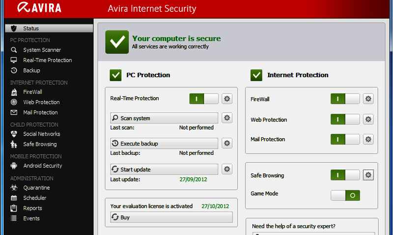 Avira Internet Security Suite Serial Key